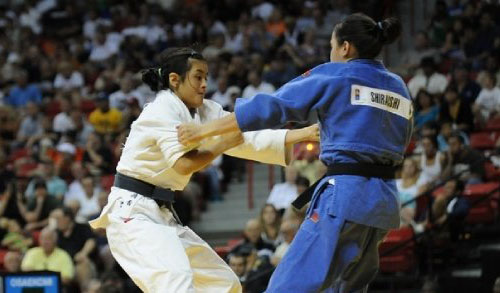 Annie and Sayaka fighting for a place on the 2008 Olympic Team!
